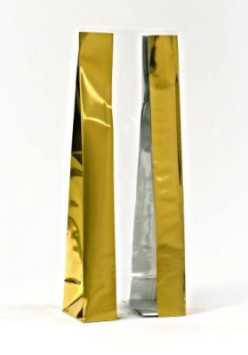 Bold Gold Strips Metalized Printed Small Bag