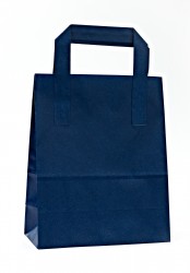  - Dark Blue Carrier Bags With External Taped Handles SOS