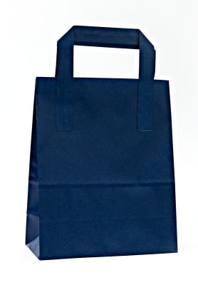 Dark Blue Bags With External Taped Handles SOS