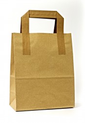  - Kraft Carrier Bags With External Taped Handles SOS