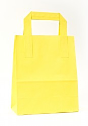  - Yellow Carrier Bags With External Taped Handles SOS